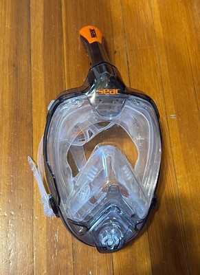 SEAC Libera Full Face Snorkel Mask Black Orange