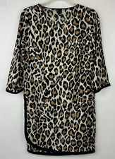 Mango Suit MIni Dress Women 4 Leopard Animal Print Short Classic Sexy Lightweigt