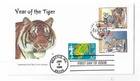 USA 1998 Year of the Tiger combo FDC with Sweden and a better cachet