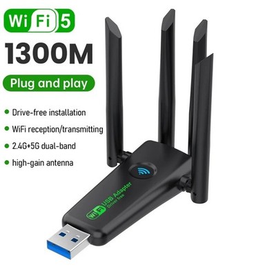USB 3.0 Wireless WIFI Adapter 1300Mbps Long Range Dongle Dual Band Network lot
