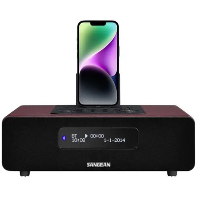 Sangean A500323 DDR-38 DAB+, DAB, FM Apple Dock Desktop Radio, AUX, Bluetooth