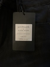 RISEN Women's Size 5 27  Distressed Black Charcoal Denim Jeans Solid 5-Pocket