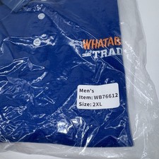 Whataburger Trainer Blue Polo Shirt 2XL NEW