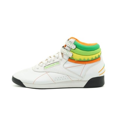 Reebok Damen Freestyle Hi Sneaker Weiß Grü Orange Modell High-Top-Sneaker EU 39