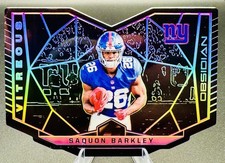 2018 Panini Obsidian - SAQUON BARKLEY /100 (RC) Vitreous Die-Cut CASE HIT ROY