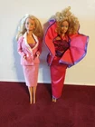 1966 Vintage Barbie Dolls Set Of 2 With Outfits Made In Taiwan Pre-Collected