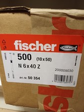 Nageldübel N 6x40 Z  Fischer 500 Stück