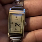 Rolex 1936 Vintage Rectangle Manual Wind Cream Dial Small Seconds Bracelet