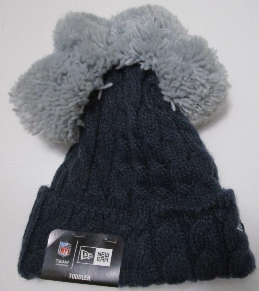 New Era Dallas Cowboys Gorra Gorro Calavera Tejido Esquí Sombrero Tobogán NIÑO PEQUEÑO NUEVO CON ETIQUETAS Foto 3 de 4