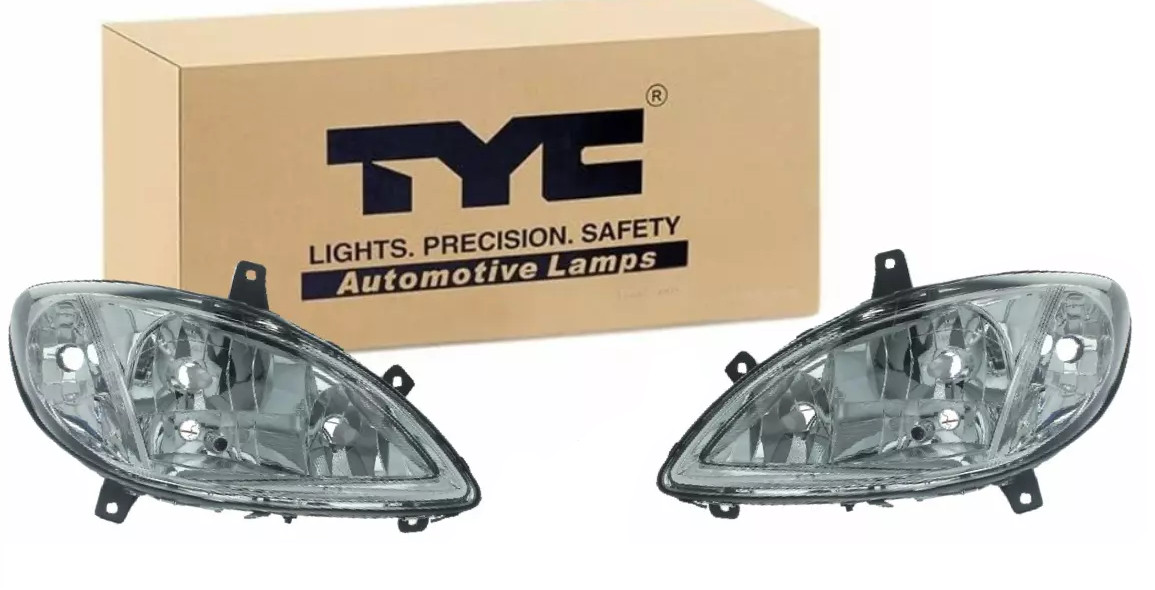 Phares avant W639 pour remplacer les optiques ternies de Mercedes Vito 2005