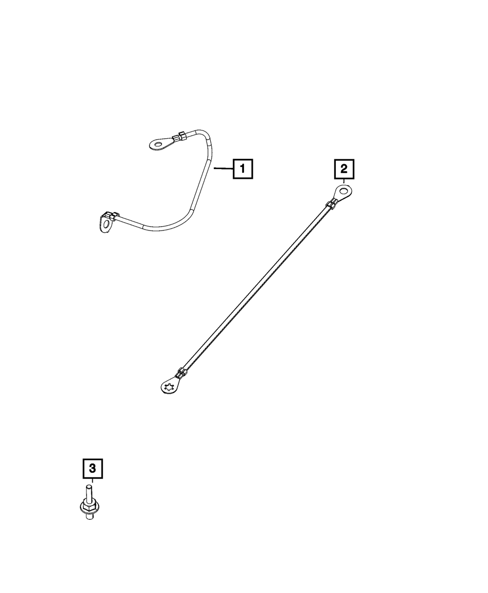 Genuine Mopar Ground Strap 68505986AA