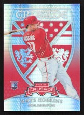 2018 Panini Chronicles Rhys Hoskins Crusade Hyper #/299 RC Rookie #3 Card