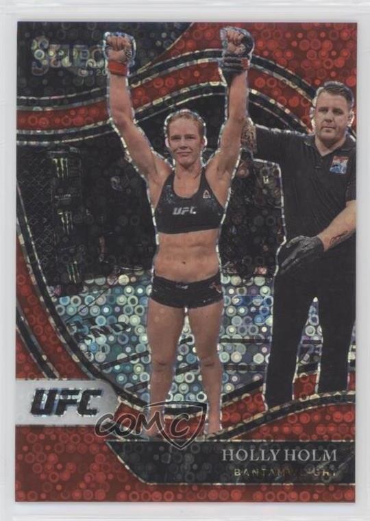 2021 Panini Select UFC Octagonside Red Disco Prizm /199 Holly Holm #213