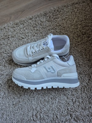 Liu Jo Sneaker Damen Größe 40 Neu Grau/Weiß Leder