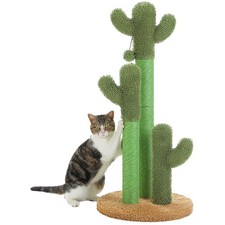 Fun Cactus Cat Scratching Post with Interactive Ball