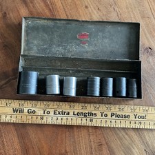 Vintage Craftsman 7pc Impact Socket Set 12 Drive 6 Point Usa 1516-12
