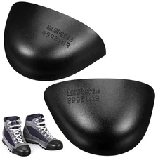 3 Pairs Steel Toe Covers for Work Shoes, Safety Toe Caps, Universal Fit, Blac