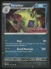 Tyranitar (timbrato) 135/193 carte e prodotti vari Pokemon TCG NM