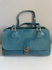 Borsa Cromia nera vera pelle mai usata.