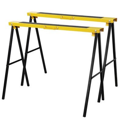 Forup Portable Folding Sawhorse, Heavy Duty Twin Pack, 275 lb Weight Capacity Ea
