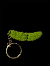 Butts On Things Keychain Flexible. Pickle