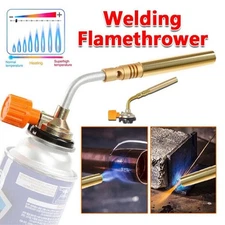 Butane Gas Blow Torch Flamethrower Burner Welding Tool Ignition Camping T4B0