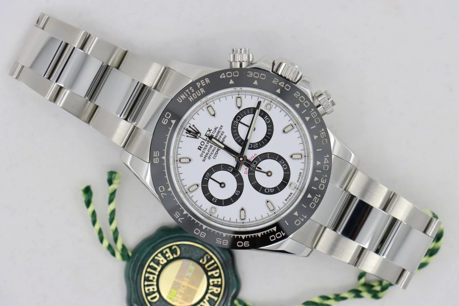 Rolex Daytona 116500LN Panda White Dial Ceramic Bezel Box & Papers Year 2016