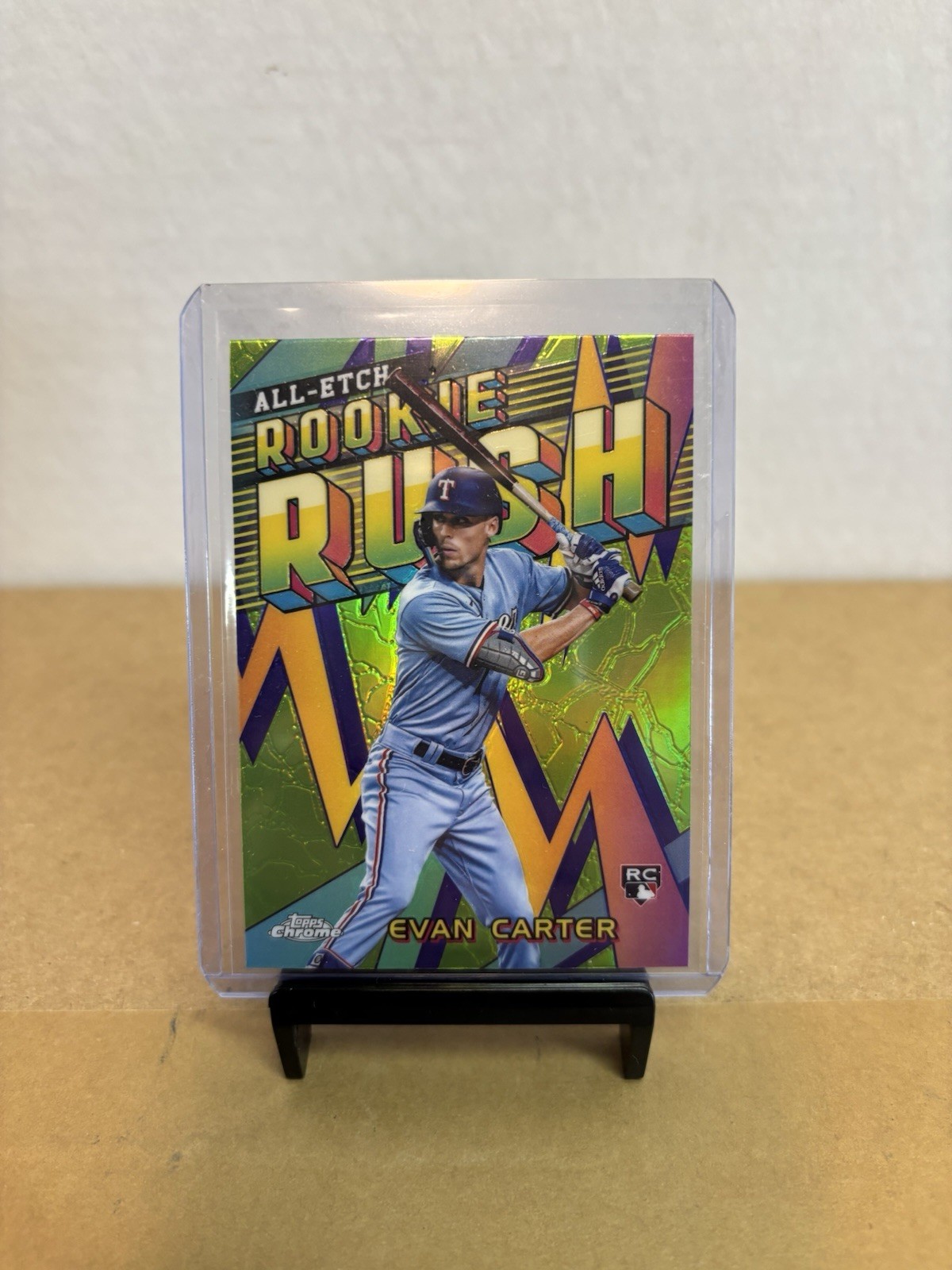 2024 Topps Chrome #CERR-14 Evan Carter Chrome All-Etch Rookie Rush