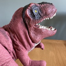 1996 Jurassic Park The Lost World T-Rex Dinosaur Plush Hand Puppet Vintage