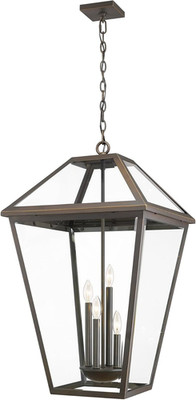 Talbot 4-Light Outdoor Ceiling Light in Oil Rubbed Bronze, 240W