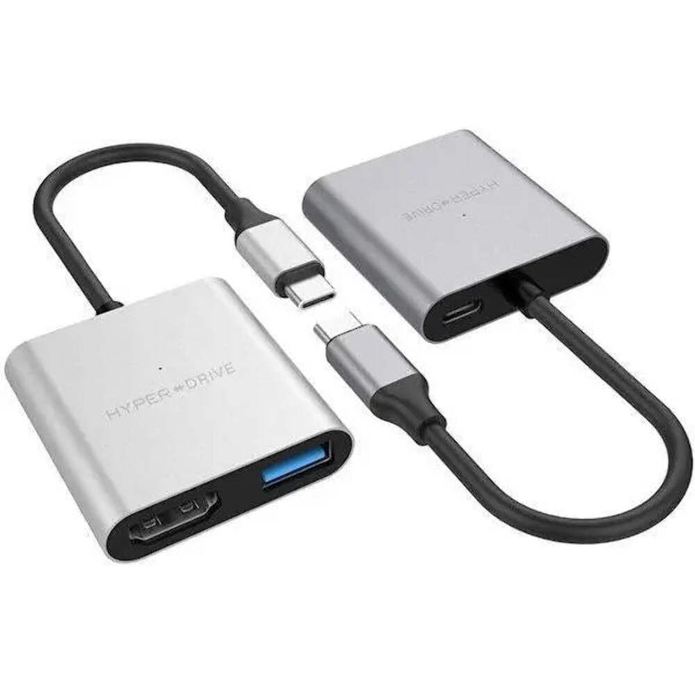 Hyper Drive 3 In 1 USB-C Hub For MacBook Ultrabook Chromebook