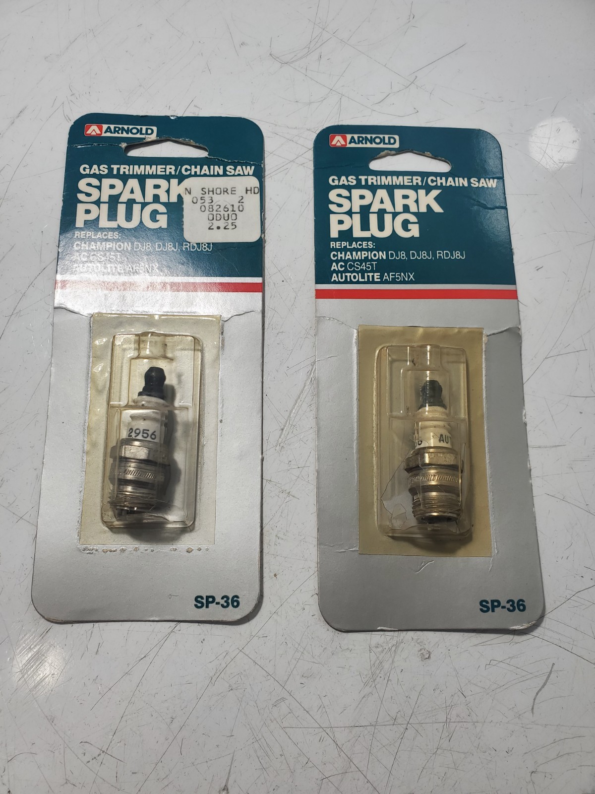 2 Arnold Spark Plug SP-36 Autolite 2956 NOS