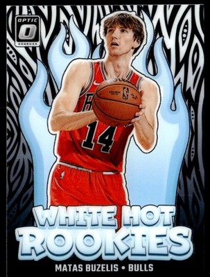 2024-25 Donruss Optic #10 Matas Buzelis White Hot Rookies Holo