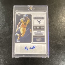 2018 Panini Contenders Draft Kyzir White #244 Auto Rookie West Virginia Football