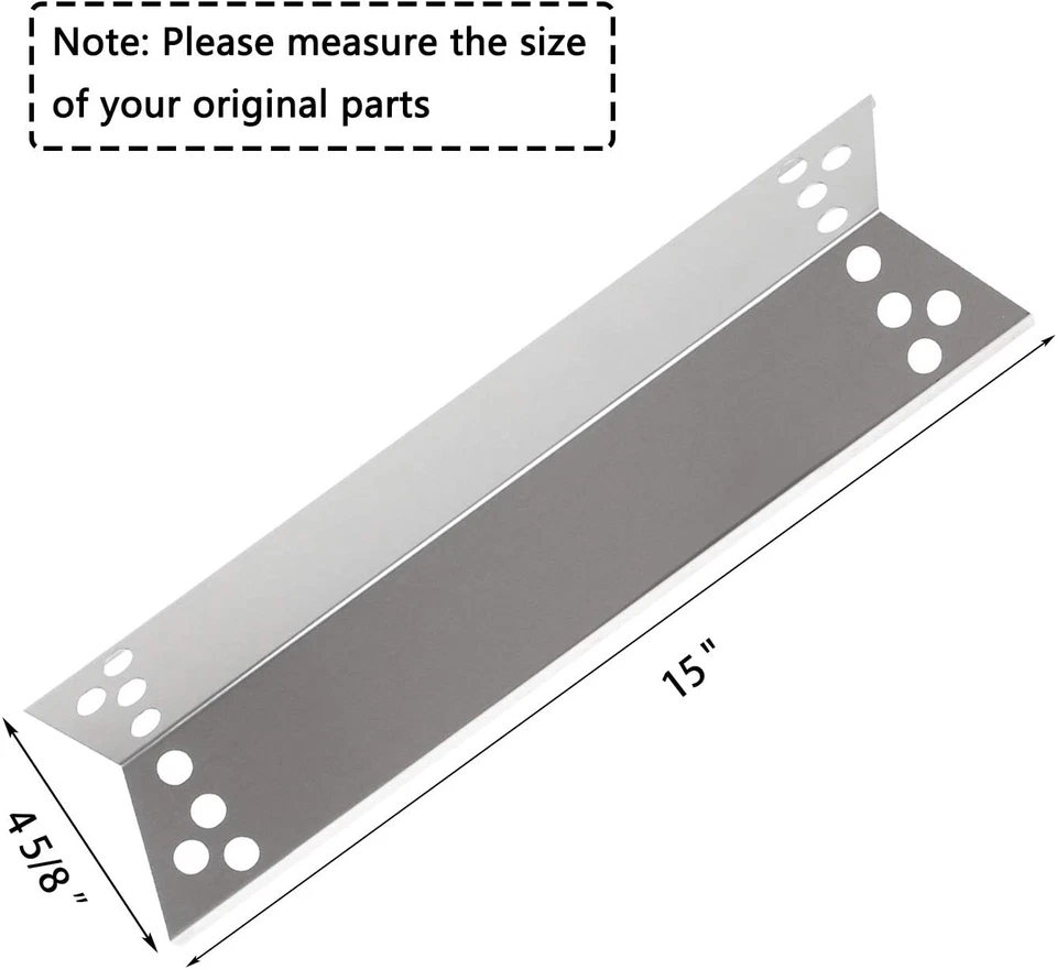 Kit de repuesto de piezas de parrilla Kenmore Sears placa térmica protector y tubo quemadores de gas Foto 4 de 4
