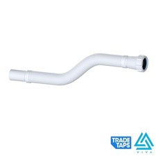 UNIVERSAL WASTE TRAP CONNECTOR PLASTIC PIPE FOR BASIN SINK 32MM 1/4" FLEXIBLE