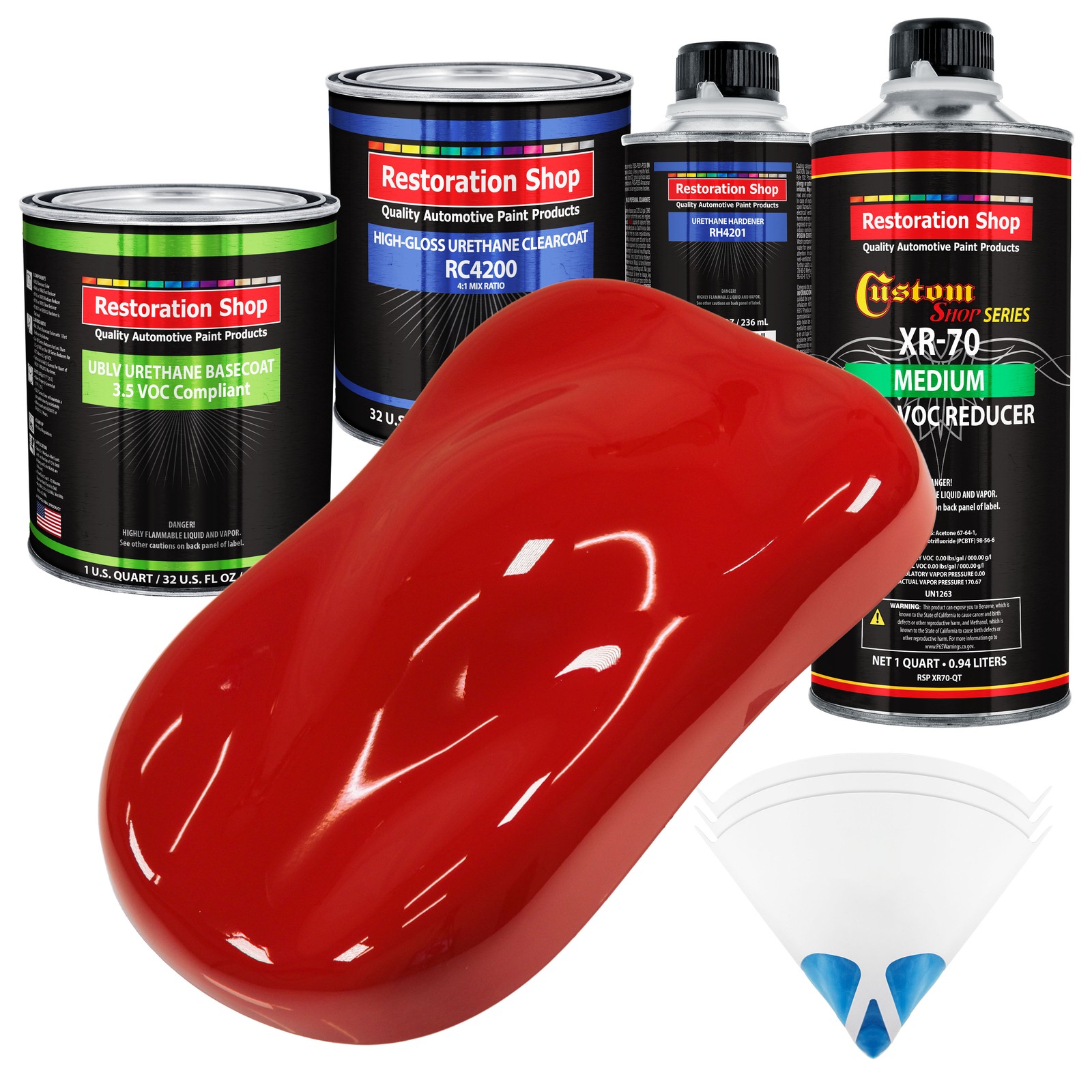 Red Quartz Low VOC Urethane Basecoat Auto Body Paint Kit