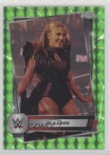 2025 Topps Chrome WWE Neon Green Geometric Refractor /75 Isla Dawn #64 0jr6