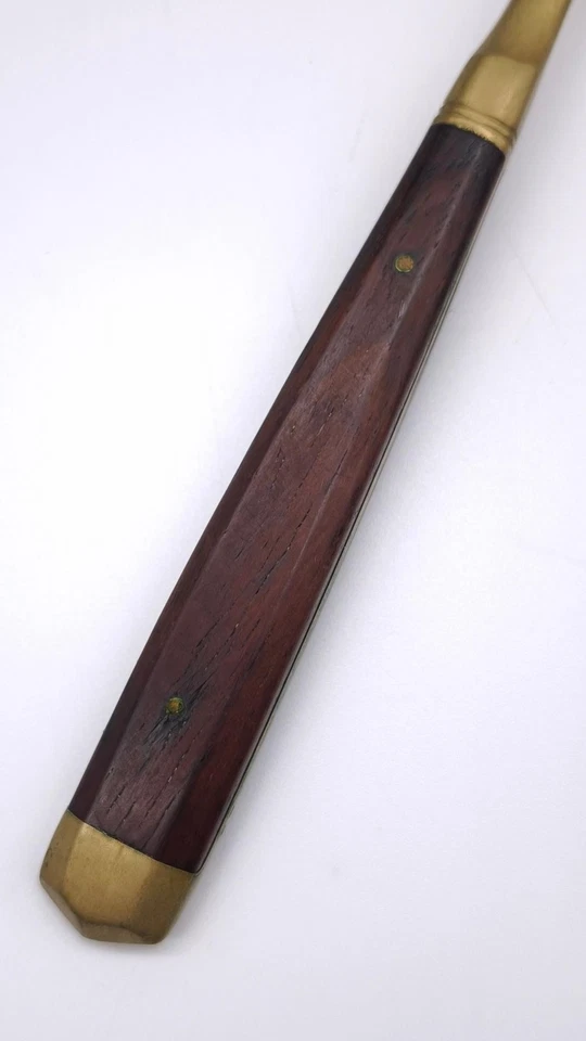 84565 Servizio posate n 12 persone 5 misure in legno e ottone - Immagine 4 di 4