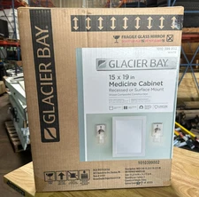 Glacier Bay 15-1/4 in. W x 19-3/8 in. H Rectangular Framed Recessed 1010399802