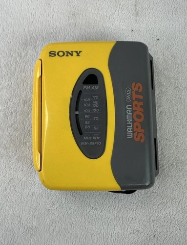 Vintage Sony Sports Walkman WM-SXF10 FM AM Radio Cassette Player WORKS!