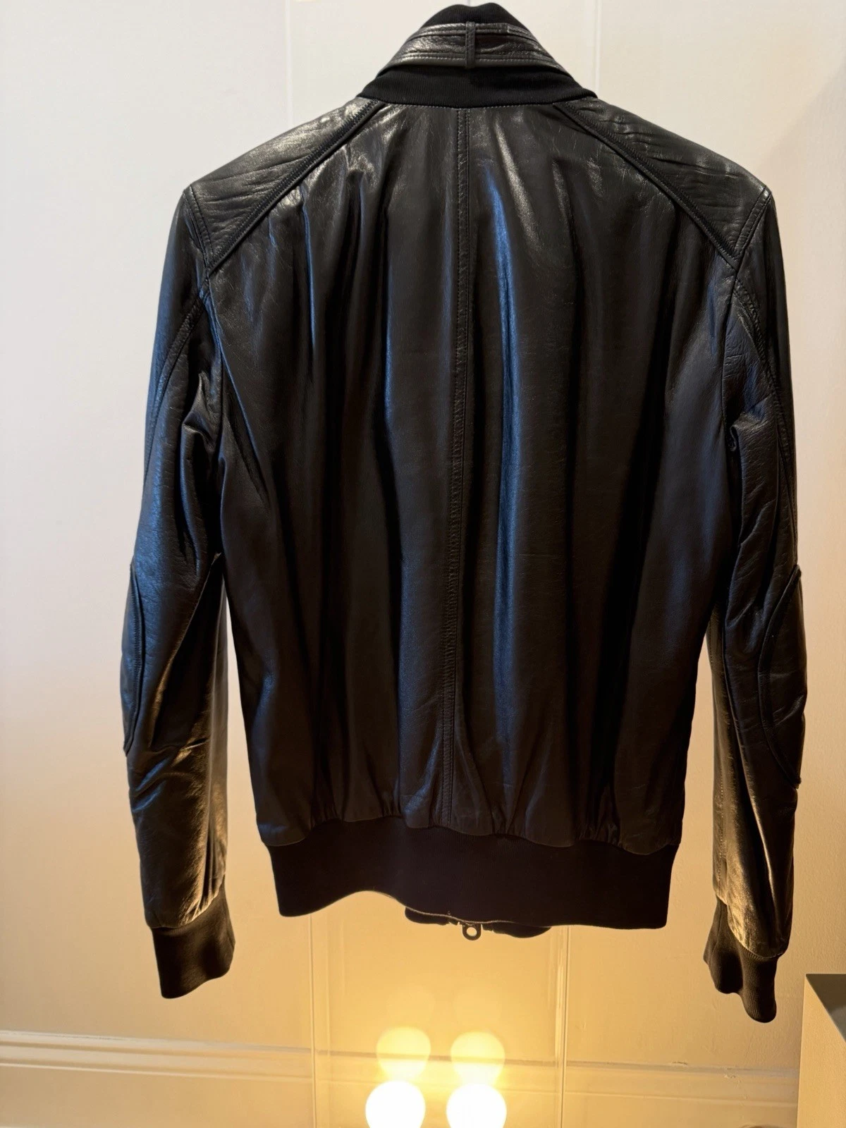 Bally Leather Jacket Men’s Black Size 36 (IT 46) Made In Italy image 7