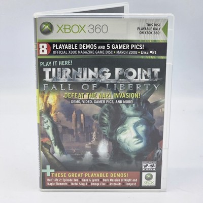Xbox 360 Demo Game Turning Point Fall Of Liberty March 2008 Game Disc #81