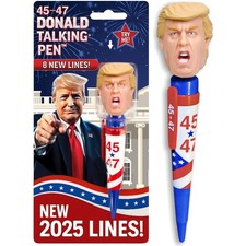 Funny Gift Novelty Talking Donald 45-47 Victory Pen/Speaks Multiple Trump Voice