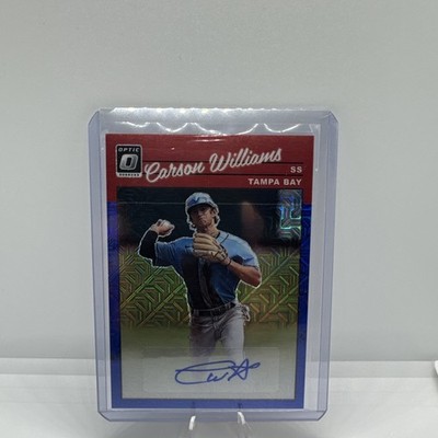 2023 Donruss Optic  1990 Signatures Carson Williams #1990-CW Mojo Prizm /20 
