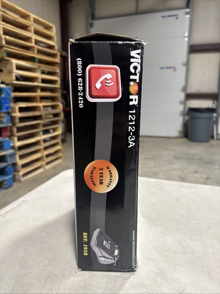 Victor 1212-3A 抗菌打印计算器 蓝色/红色 打印 — 第 4/4 张图片