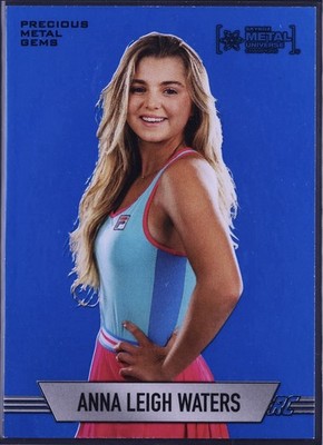 ANNA LEIGH WATERS Rookie 2024 Metal Universe Champions Blue PMG /50 Very Rare