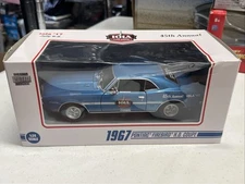 CROWN PREMIUMS  1/24 SCALE IOLA 1967 PONTIAC FIREBIRD 35TH DIECAST! BLUE! NIB!