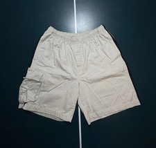 Vintage Route 66 Baggy Carpenter Cargo Shorts Size 30 Striped Utility Skater Y2K