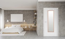 127.5cm x 37cm Overdoor Mirror Full Length for Bath/Bedroom Small Flat Beech Eff